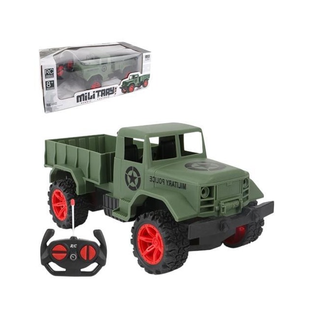 Radiostyrt militært lastebilleketøy, militærgrønt