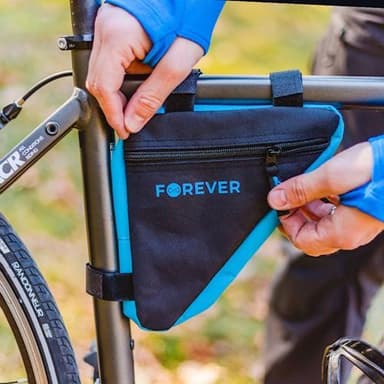Forever Outdoor  Sykkelveske til sykkelstativ, Black/Blue