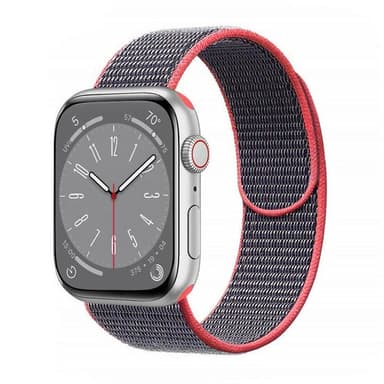 Nylon klokkerem Apple Watch 9 (41mm) - Electric pink