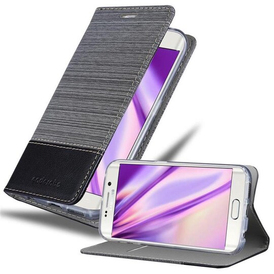 Samsung Galaxy S6 EDGE lommebokdeksel etui (grå)