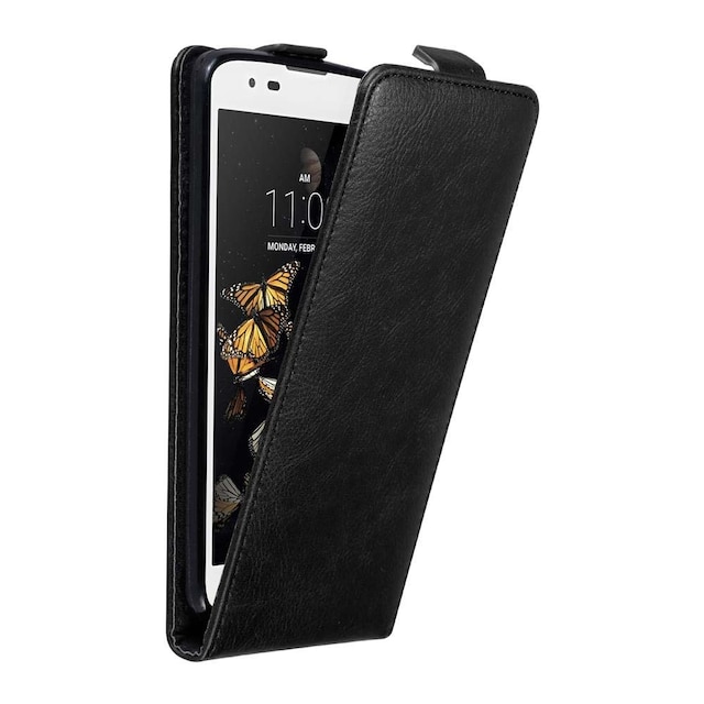 LG K8 2016 deksel flip cover (svart)