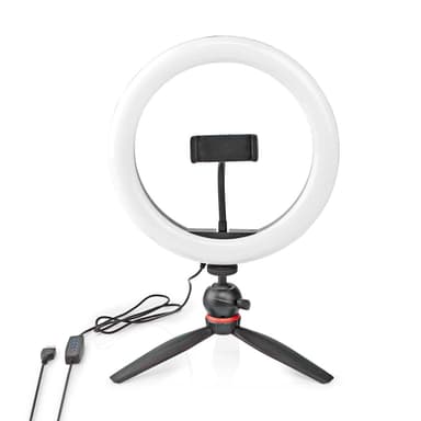 Nedis Ringlys | 10 inch | 120 LED's | 2700 - 6700 K | Trebeinsstativ | Sort