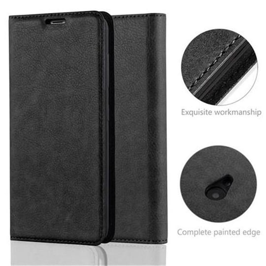 Nokia Lumia 535 lommebokdeksel case (svart)