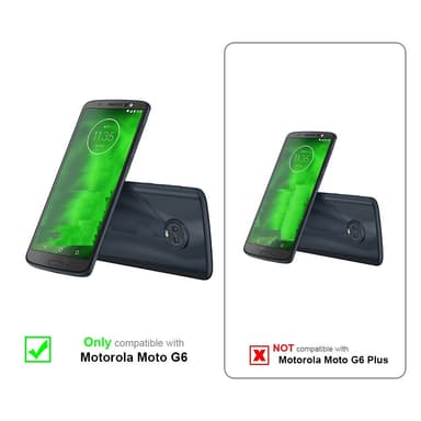 Motorola MOTO G6 deksel flip cover (rød)