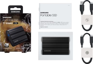 Samsung T7 Shield ekstern SSD 2TB (sort)