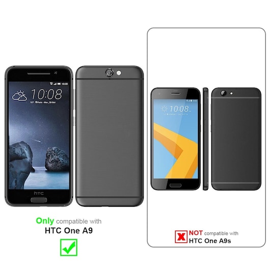 HTC ONE A9 Deksel Case Cover (gjennomsiktig)