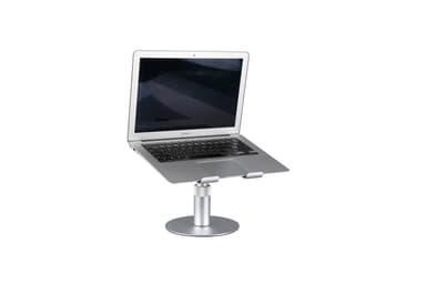 NÖRDIC Roterende laptopstativ i aluminium, justerbar høyde Ergonomisk datamaskinstativ med 360 roterende,