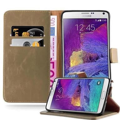 Samsung Galaxy NOTE 4 lommebokdeksel etui (brun)