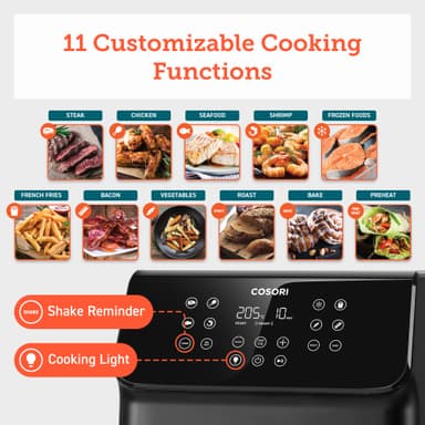 Cosori Premium II Plus airfryer CAF-P653-KEUR (sort)