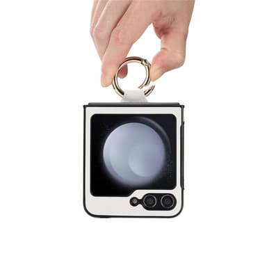 Rhombus Ring deksel Samsung Galaxy Z Flip 5 - Hvit
