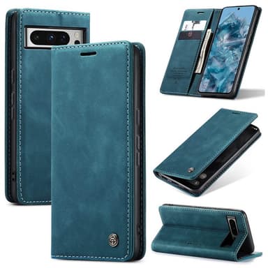CaseMe Smart Magnet Flipdeksel Google Pixel 8 Pro - Blå