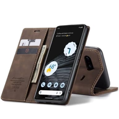 CaseMe Smart Magnet Flipdeksel Google Pixel 8 - Coffee