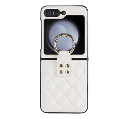 Rhombus Ring deksel Samsung Galaxy Z Flip 5 - Hvit