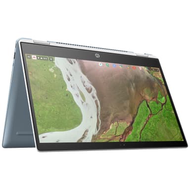 HP Chromebook x360 14-da0000no 14" 2-i-1 (hvit/grå)