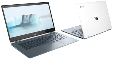 HP Chromebook x360 14-da0000no 14" 2-i-1 (hvit/grå)