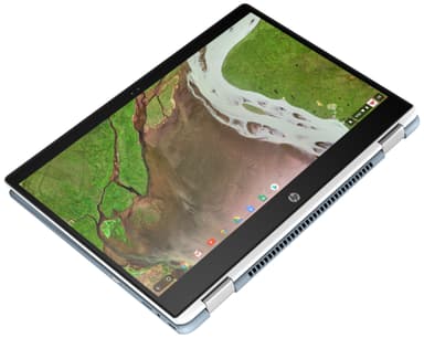 HP Chromebook x360 14-da0000no 14" 2-i-1 (hvit/grå)