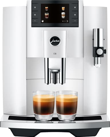 Jura E8 kaffemaskin 15585 (piano white)