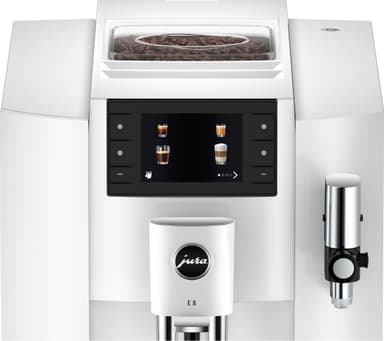 Jura E8 kaffemaskin 15585 (piano white)