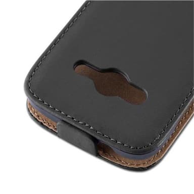 Samsung Galaxy ACE 4 Deksel Flip Case (svart)