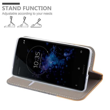 Sony Xperia XZ2 COMPACT lommebokdeksel etui (grå)