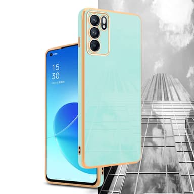 Oppo Reno6 5G silikondeksel case (Grønn)