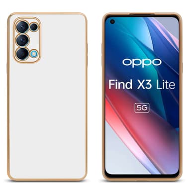 Oppo FIND X3 LITE silikondeksel case (Hvit)