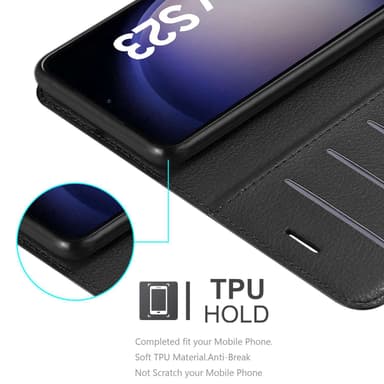 Samsung Galaxy S23 lommebokdeksel etui (Svart)