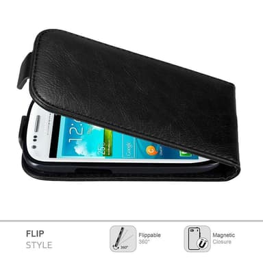 Samsung Galaxy S3 MINI deksel flip cover (svart)