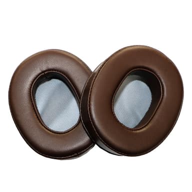 INF 1 par saueskinn øreputer for SONY MDR-1ADAC/1ABT/1A1R/1RBT Brun