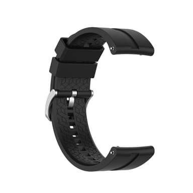 22 mm silikon klokkerem for for Huawei Watch GT 2 46 mm, Samsung/Huami Sort