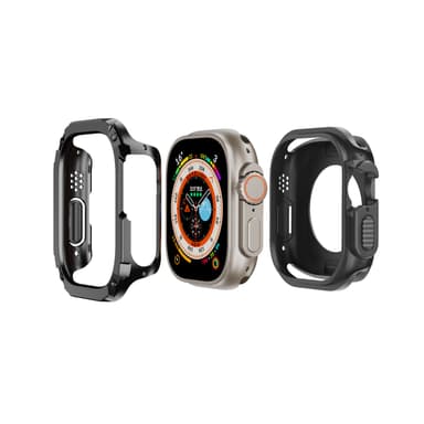 2 i 1 beskyttelsesveske, mykt TPU-deksel for Apple Watch 49 mm: 4,9x1 cm 3