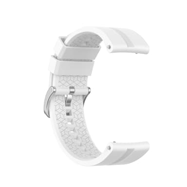 22 mm silikon klokkerem for for Huawei Watch GT 2 46 mm, Samsung/Huami Hvit