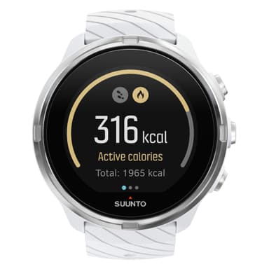 Suunto 9 multitreningsklokke GPS (hvit)