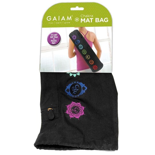 Gaiam Embroidered Chakra Yoga Mat Bag