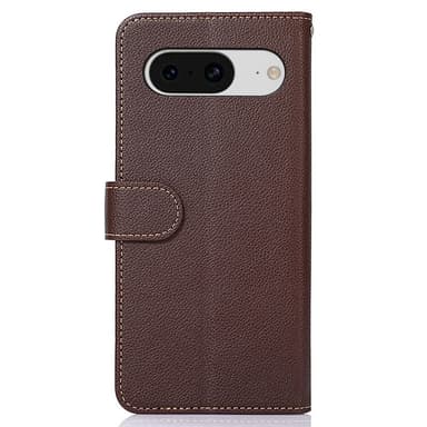 KHAZNEH Lommebok-deksel til Google Pixel 8 - brun/blå