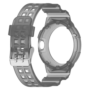 INF Integrert TPU-klokkerem Støtsikker for Google Pixel Watch 1/2 Svart aske