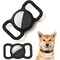 INF Apple AirTag deksel til hundekjede i sort silikon 2-pack