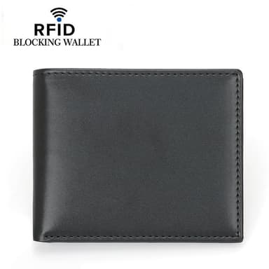 INF RFID-blokkerende lommebokkortholder ultraslank Sort