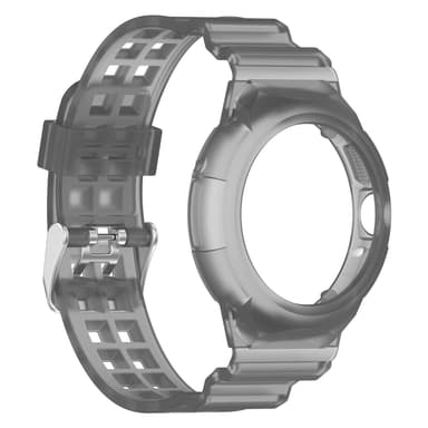 INF Integrert TPU-klokkerem Støtsikker for Google Pixel Watch 1/2 Svart aske