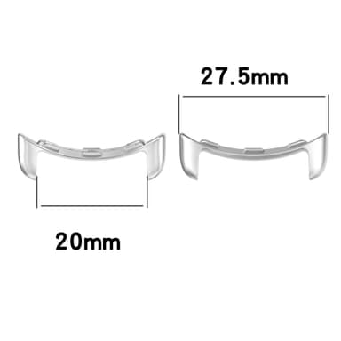 Klokkebåndkobling kompatibel for Google Pixel Watch Arc Alloy Head Sølv