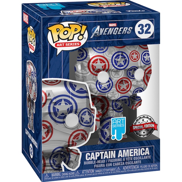 Funko! Pop! Exclusive Marvel Captain America bobblehead figur