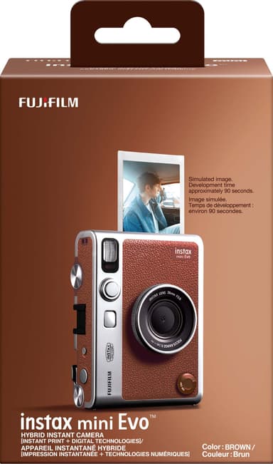 Fujifilm Instax Mini Evo camera (brun)