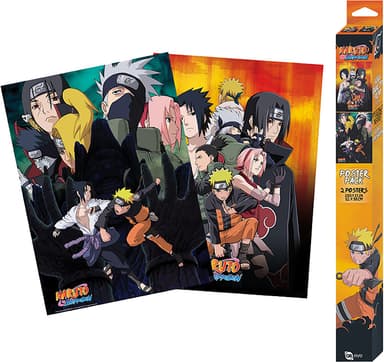 GB eye Naruto Shippuden Ninjas sett med to plakater