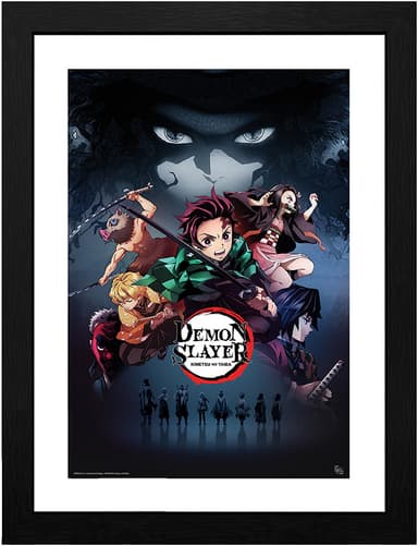 GB eye Demon Slayer innrammet plakat