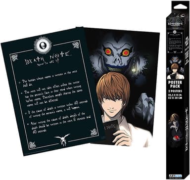 GB eye Death Note Light and Death Note plakater (2 stk.)