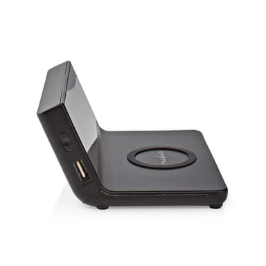 Nedis Alarm clock wireless charger | Qi sertifisert | 5 / 7.5 / 10 / 15 W | USB-A Han | 2 Alarmtider | slumrefunksjon
