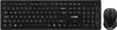 Logik sett med trådløs mus og tastatur Pan Nordic versjon