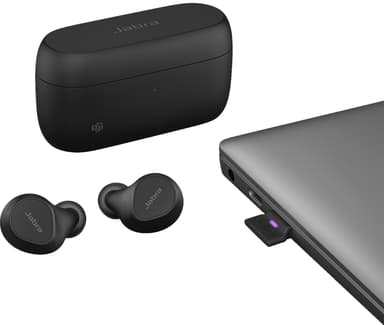 Jabra Evolve2 Buds USB-A MS Teams trådløse hodetelefoner