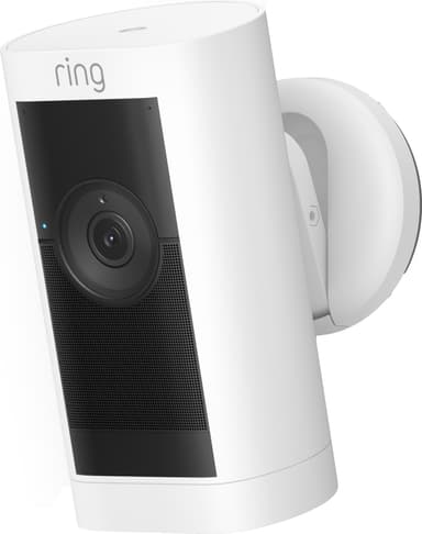 Ring Stick Up Cam Pro overvåkningskamera (hvit/batteri)