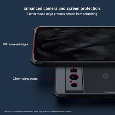 XUNDD TPU Hybrid Deksel til Pixel 8 - Svart